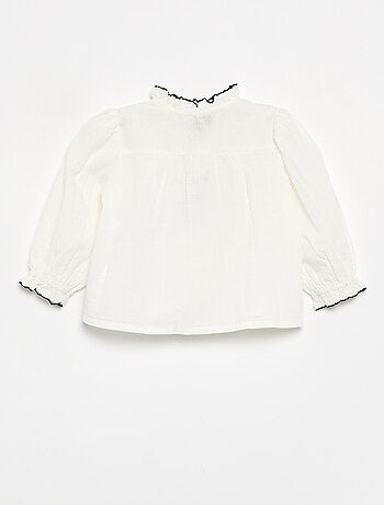 Blouse en dobby