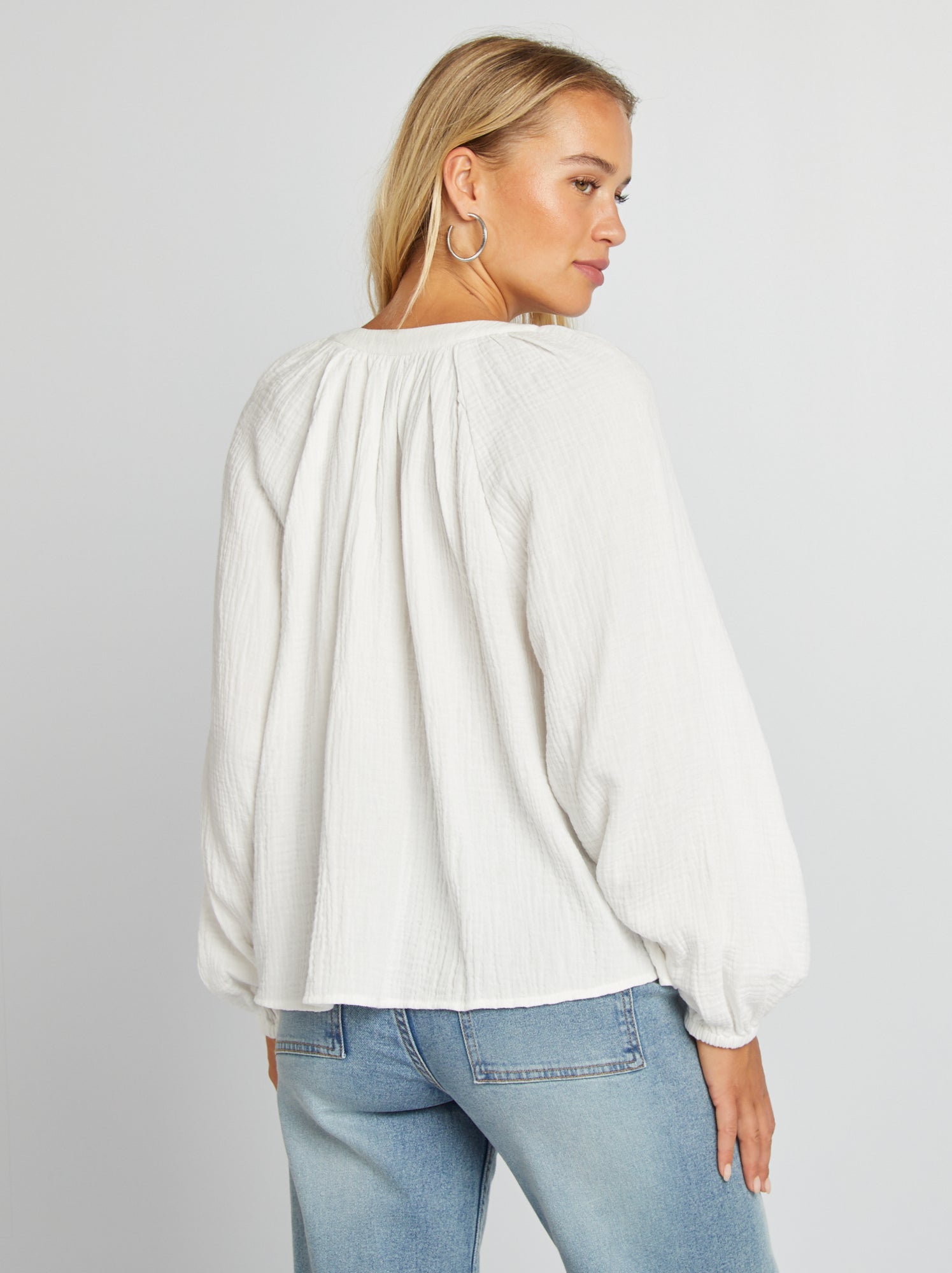 Blouse BA&SH En Coton Gaze - Motif Floral Multicouleur - Taille 3/40 FR - Excellent état Occasion