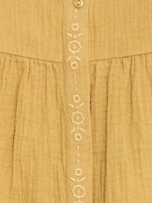 Blouse en gaze de coton - Kiabi