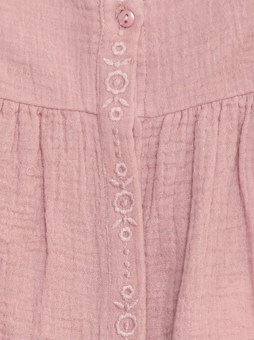 Blouse en gaze de coton - Kiabi