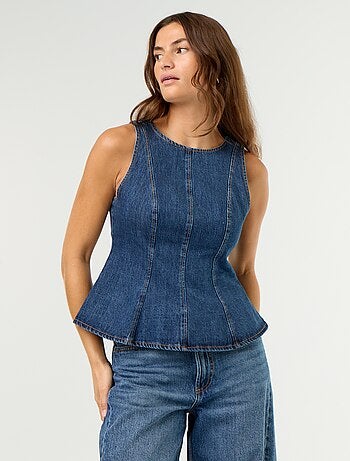 Blouse en jean sans manches