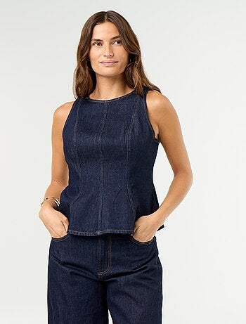 Blouse en jean sans manches