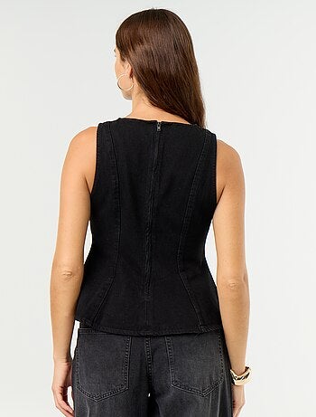 Blouse en jean sans manches