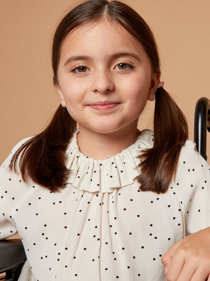 Blouse en maille crêpe - So Easy Beige - Kiabi