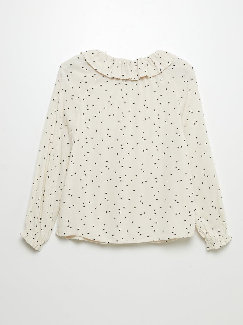 Blouse en maille crêpe - So Easy Beige - Kiabi