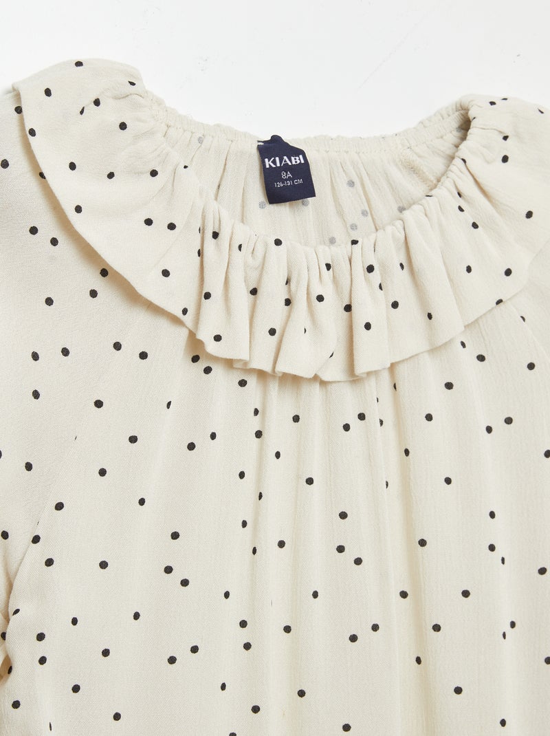 Blouse en maille crêpe - So Easy Beige - Kiabi