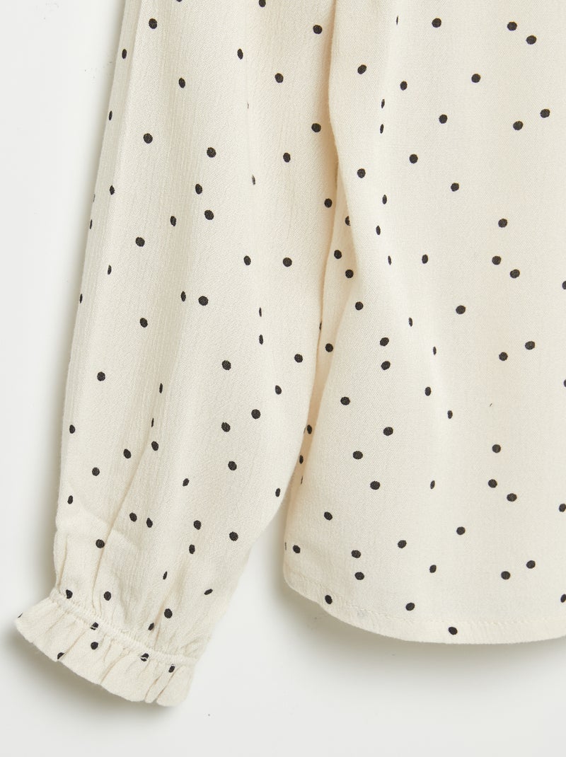 Blouse en maille crêpe - So Easy Beige - Kiabi