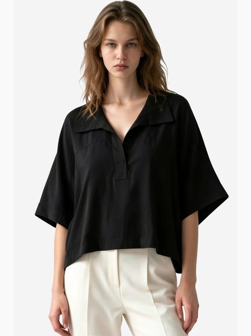 Blouse en mélange de modal busem - Kiabi Blouse en mélange de modal busem - Kiabi
