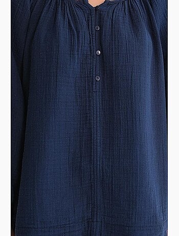 Blouse en mousseline boutonnée mixray