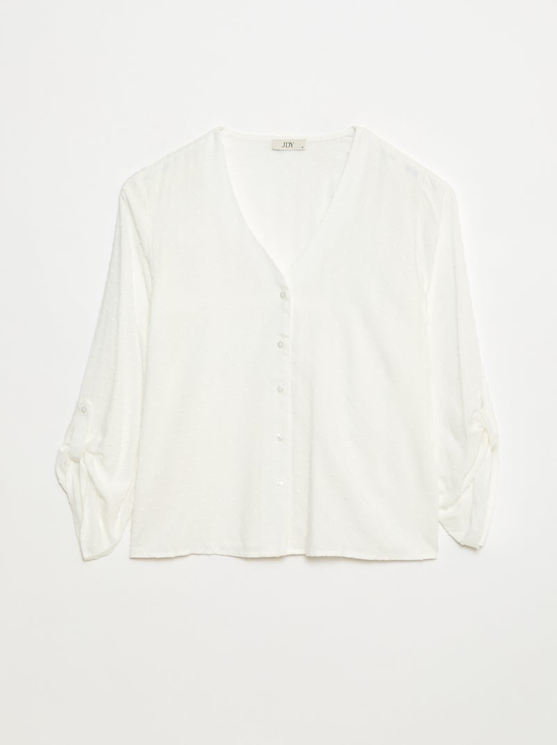 Blouse en plumetis 'JDY' Beige - Kiabi