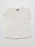 Blouse en popeline blanc - Kiabi