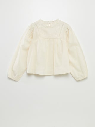 Blouse en voile de coton