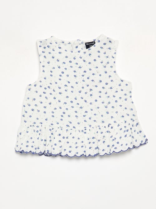Blouse en voile de coton - Kiabi