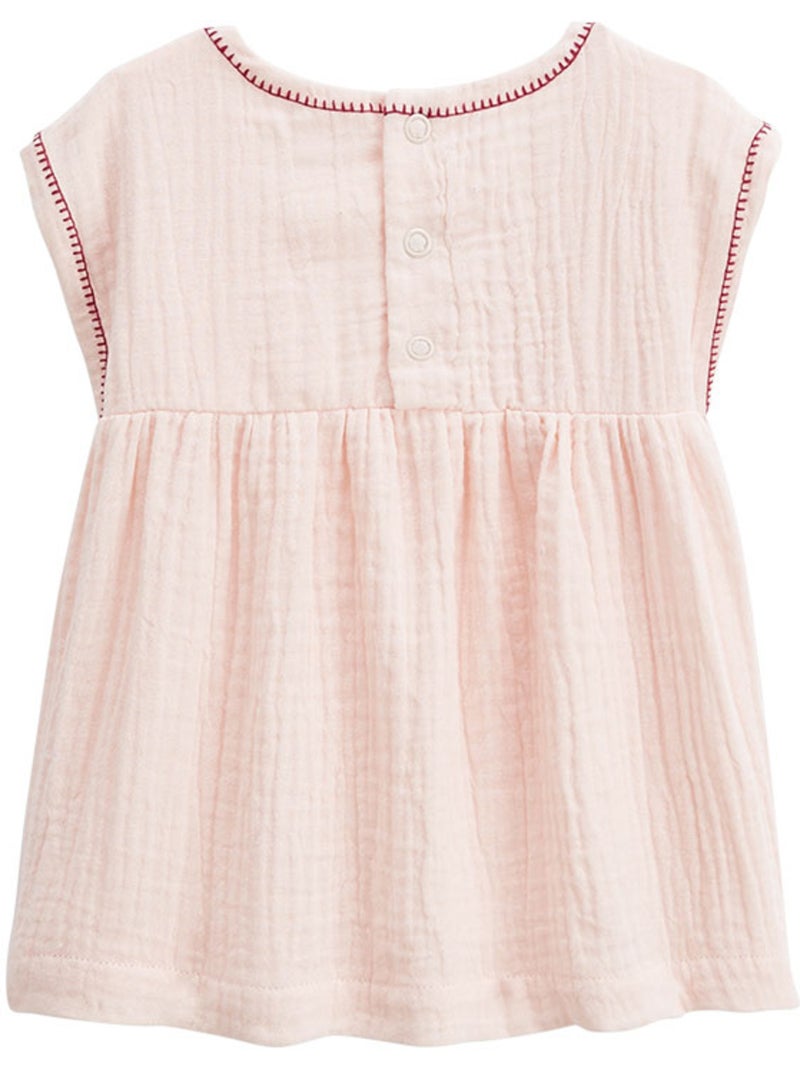 Blouse enfant en gaze de coton Arizona Rose - Kiabi