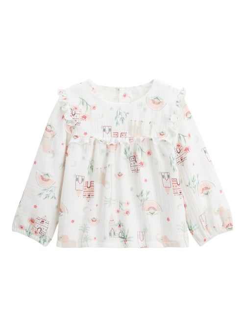 Blouse enfant en gaze de coton Arya - Kiabi Blouse enfant en gaze de coton Arya - Kiabi