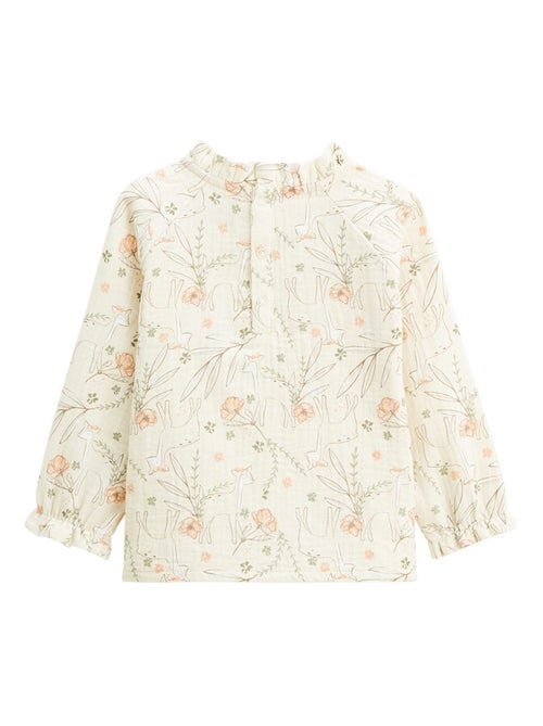 Blouse enfant en gaze de coton Lison - Kiabi Blouse enfant en gaze de coton Lison - Kiabi