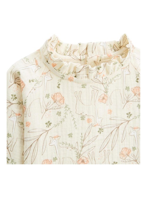 Blouse enfant en gaze de coton Lison - Kiabi Blouse enfant en gaze de coton Lison - Kiabi