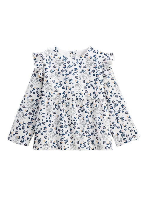 Blouse enfant en popeline C?leste - Kiabi Blouse enfant en popeline C?leste - Kiabi