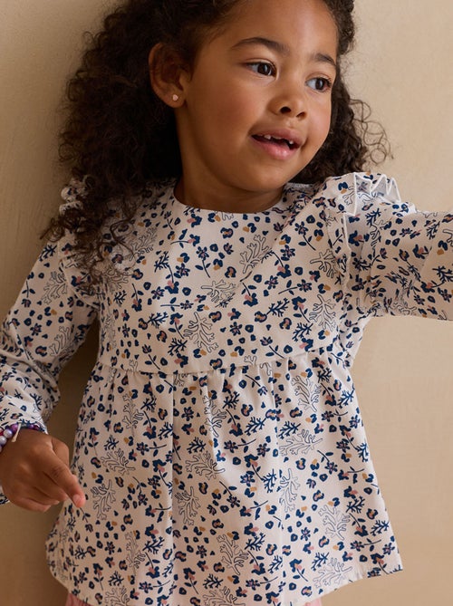 Blouse enfant en popeline C?leste - Kiabi Blouse enfant en popeline C?leste - Kiabi