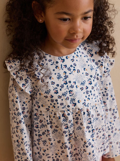 Blouse enfant en popeline C?leste - Kiabi Blouse enfant en popeline C?leste - Kiabi
