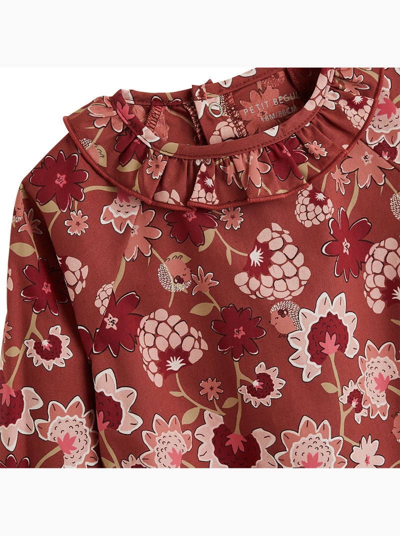Blouse enfant en popeline Harmony Rose - Kiabi