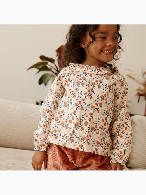 Blouse enfant en popeline ollie - Kiabi