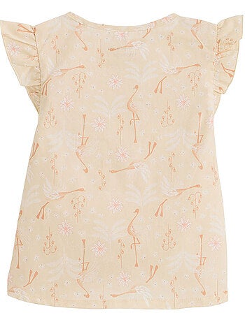 Blouse enfant en popeline poésie d'été