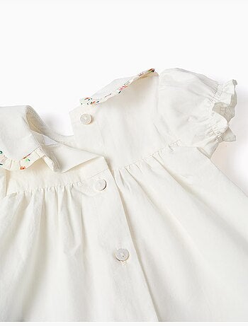 Blouse et bloomer en coton avec volants