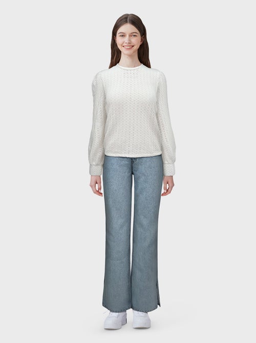 Blouse fluide à manches longues - Kiabi