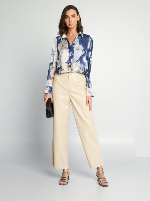 Blouse fluide à manches longues - Kiabi
