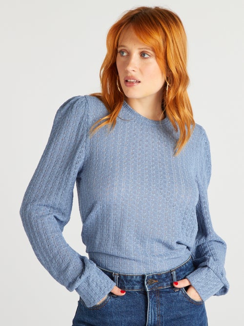 Blouse fluide à manches longues - Kiabi