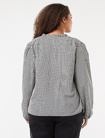 Blouse fluide fines rayures