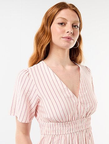 Blouse fluide coupe évasée