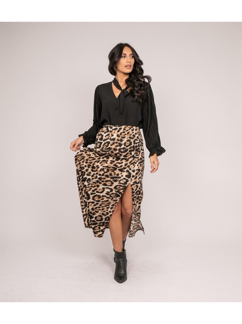 Blouse fluide fuggia Noir - Kiabi