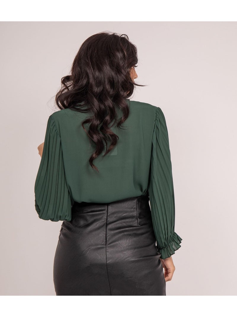 Blouse fluide fuggia Vert - Kiabi