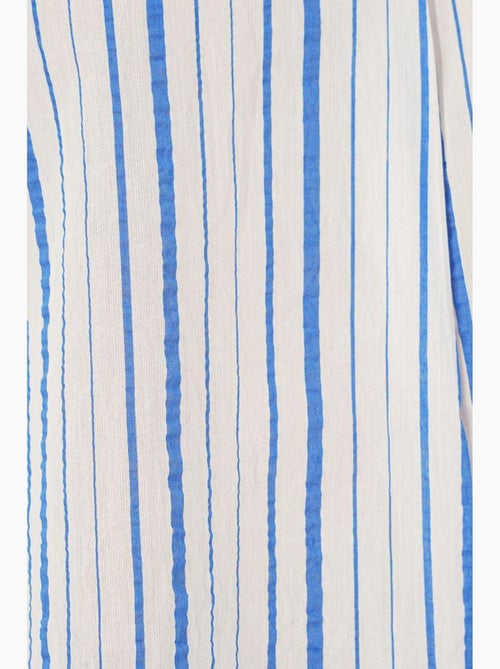 Blouse gestreept v-hals bdart - Kiabi