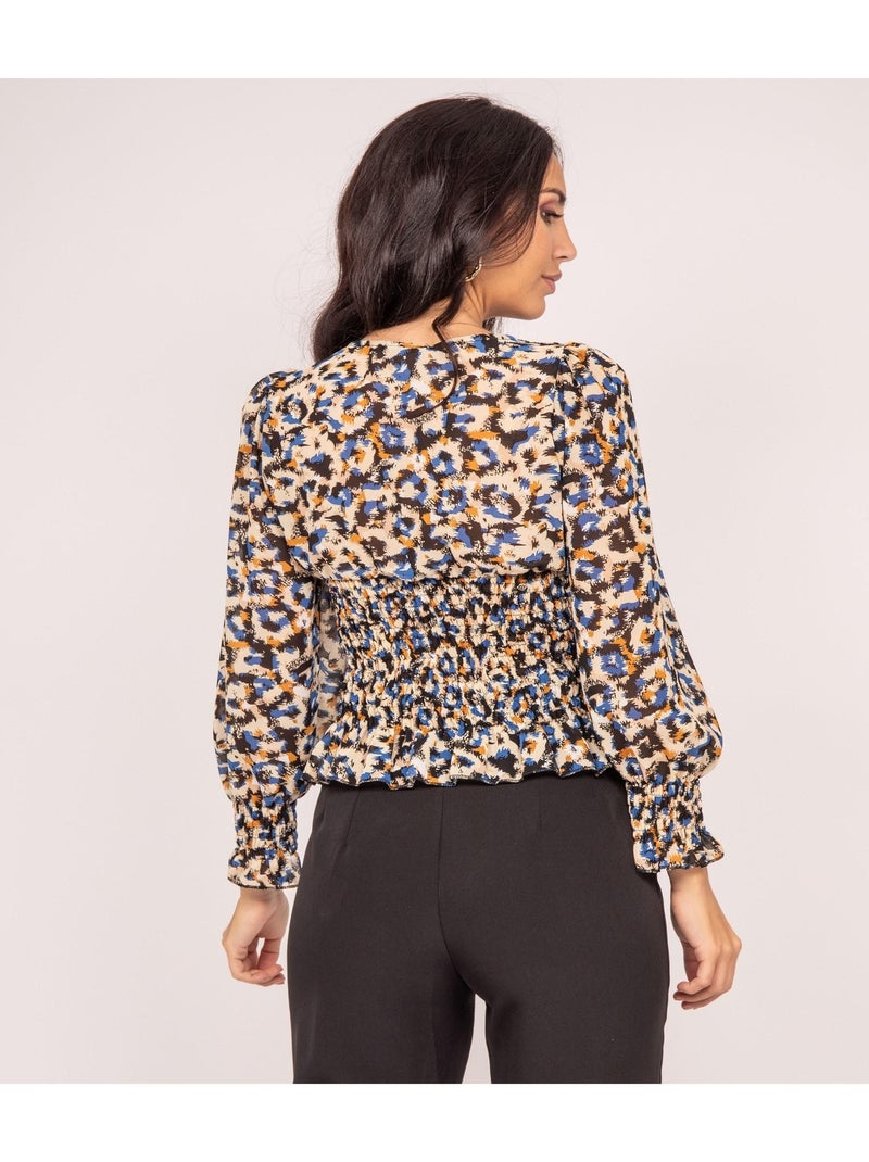 Blouse impimee FRONKA Beige - Kiabi