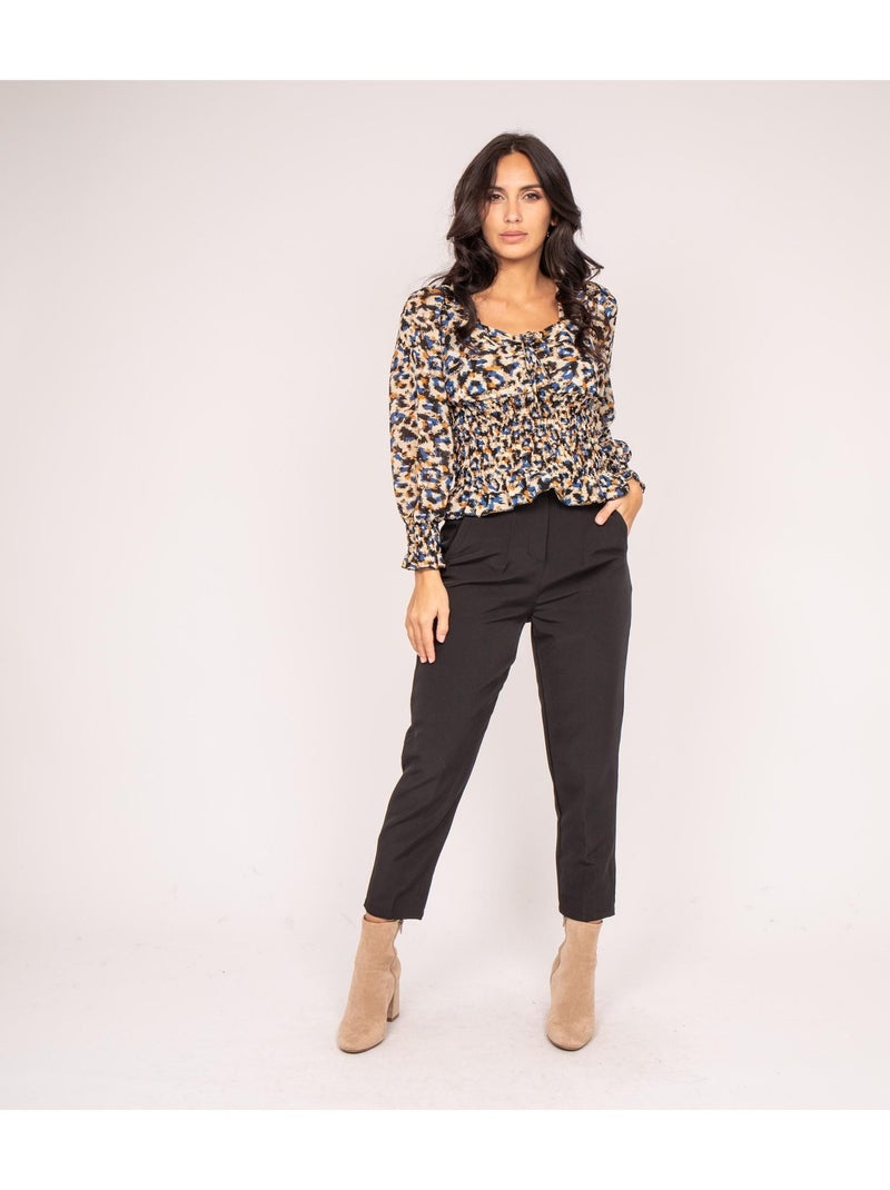 Blouse impimee FRONKA Beige - Kiabi