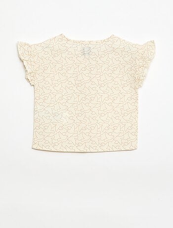 Blouse imprimé 'oiseaux'