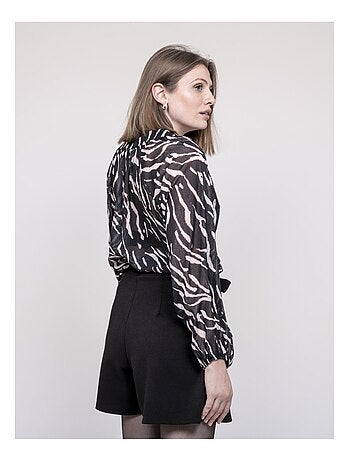 Blouse imprimée zébrée onorina