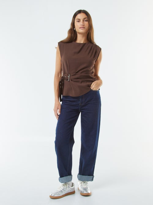 Blouse large avec boucle intégrée - Kiabi