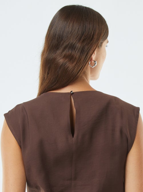 Blouse large avec boucle intégrée - Kiabi