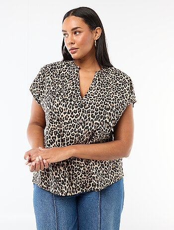 Blouse légère à manches courtes