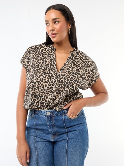 Blouse légère à manches courtes - Kiabi