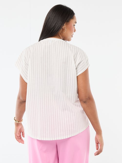 Blouse légère à manches courtes - Kiabi