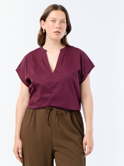 Blouse légère à manches courtes - Kiabi
