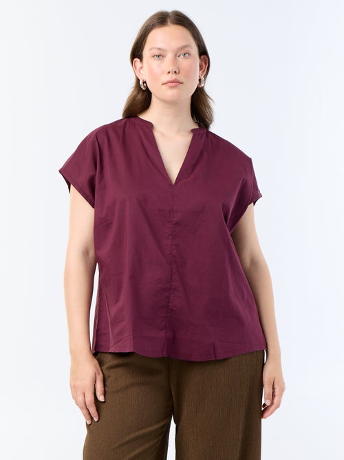 Blouse légère à manches courtes - Kiabi