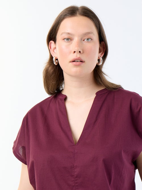 Blouse légère à manches courtes - Kiabi