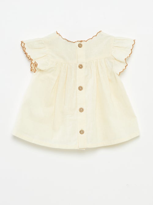 Blouse légère avec broderie - Kiabi