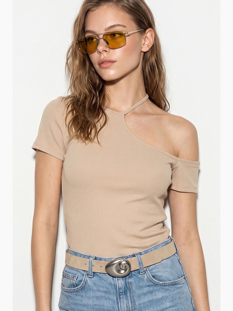 Blouse lucci Klei-beige - Kiabi